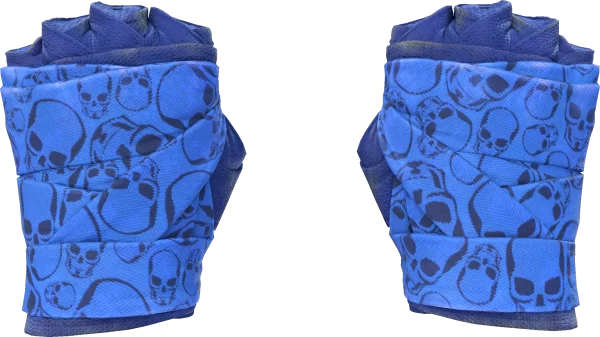 ★ Hand Wraps | Cobalt Skulls (Field-Tested)