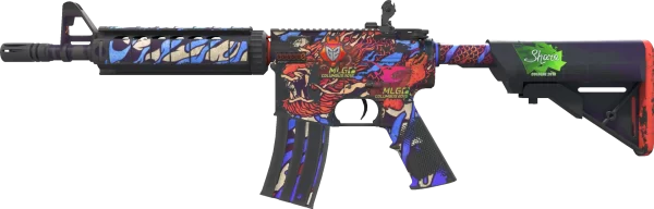 StatTrak™ M4A4 |  (Dragon King) (Battle-Scarred)