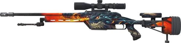 StatTrak™ SSG 08 | Dragonfire (Minimal Wear)
