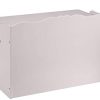 Kids Toy Box, Wooden Organizer Storage Chest, Gray, 30" x 18" x 19"