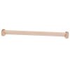 1Set Wooden Wardrobe Rod Hanging Bar for Bedroom Closet Beech Clothes Hanger with Flange Strong Load Capacity for Long Winter