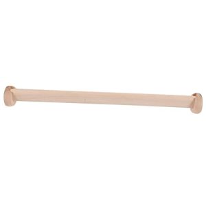 1Set Wooden Wardrobe Rod Hanging Bar for Bedroom Closet Beech Clothes Hanger with Flange Strong Load Capacity for Long Winter