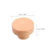 4Pcs Rustic Wooden Cabinet Handles Knobs for Dressers Wardrobes and Kitchen Cabinets Stylish Furniture Pulls for Home Decor Easy