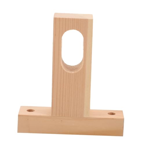 Wooden Closet Rod Bracket Ceiling Mount Pole Holder Sturdy Wood Closet Pole Support for Clothes Storage Smooth Surface Easy
