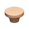 6Pcs Furniture Wooden Knobs Round Wood Single Hole Drawer Pulls 1.56inch Cabinet Knobs Hardware Handles for Dresser Wardrobes
