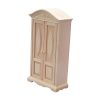 Dollhouse Miniatures Wooden Miniature Wardrobe Carving Boys and Girls Room Decor
