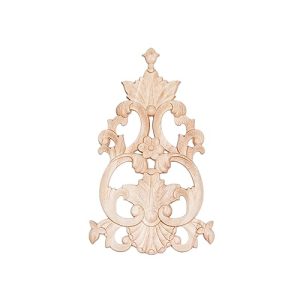 1PC Wood Applique Wooden Carved Appliques Onlays Carving Applique Wood Carving Decal for Bed Door Cabinet Mirror Fireplace