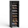 Vertical Narrow Shoe Rack Organizer Tall Shoe Rack for Closet Entryway 10 Tier Non-Woven Cover Shoe Shelf Holds 20-22 Pairs Free