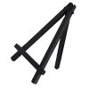 Small Wooden and Metal Table Easel for - Black - Ideal for Art and Painting - Stand for A5 Canvases Perfect for Classrooms and