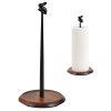 Paper Towel Holder Countertop, Cute Bunny Design - Natural Solid Wood Base with Iron Rod, Wooden Paper Towel Holder countertop