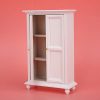Miniature White Wooden Wardrobe Mini Dollhouse Accessories Miniature Furniture Doll Furniture Closet Tiny Furniture Clothes