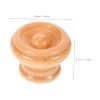 12Sets Wooden Drawer Knobs Single Hole Mushroom Cabinet Pulls for Kitchen and Wardrobe Furniture Ergonomic Design for Easy DIY