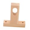 Wooden Closet Rod Holder Ceiling Mount Bracket Sturdy Wood Closet Pole Holder for Wardrobe with Smooth Surface and Compact