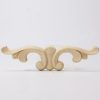 4/8PCS Wood Appliques and Onlays Wood Appliques for Furniture Decorative Wooden DIY Carved Onlay for Bed Door Cabinet Wardrobe