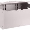 Kids Toy Box, Wooden Organizer Storage Chest, Gray, 30" x 18" x 19"