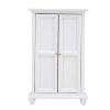 Miniature White Wooden Wardrobe Mini Dollhouse Accessories Miniature Furniture Doll Furniture Closet Tiny Furniture Clothes