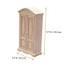 Dollhouse Miniatures Wooden Miniature Wardrobe Carving Boys and Girls Room Decor