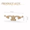 4/8PCS Wood Appliques and Onlays Wood Appliques for Furniture Decorative Wooden DIY Carved Onlay for Bed Door Cabinet Wardrobe