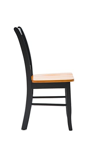 Shaker Chair, Black/Oak, Set of 2