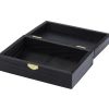 Black Wooden Keepsake Box with Gold Clasp - 6″ × 4″ × 2″ Painted Storage Case for Jewelry, Photos, Crafts & Gifts