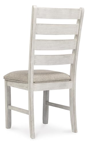 Skempton Modern Farmhouse Dining Room Chair, 2 Count, Whitewash