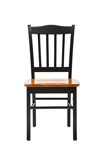 Shaker Chair, Black/Oak, Set of 2