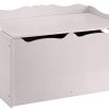 Kids Toy Box, Wooden Organizer Storage Chest, Gray, 30" x 18" x 19"