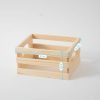 Set of 3 Rustic Wooden Nesting Crates with Handles, Decorative Wood Crates, Crate Box Wooden Storage Box for Kitchen, Office,