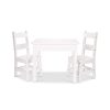 Wooden Table & Chairs - White