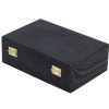 Black Wooden Keepsake Box with Gold Clasp - 6″ × 4″ × 2″ Painted Storage Case for Jewelry, Photos, Crafts & Gifts