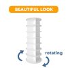 7 Tier Rotating Shoe Rack Tower, Spinning Shoe Display Lazy Susan, Revolving 360 Shoe Rack Storage Round Carousel, Vertical
