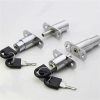 Useful Cam Cylinder Locks 22mm Tongue Door Bolt Latch Wooden Cabinet Wardrobe with Key 1Pcs