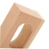 Wooden Closet Rod Bracket Ceiling Mount Pole Holder Sturdy Wood Closet Pole Support for Clothes Storage Smooth Surface Easy