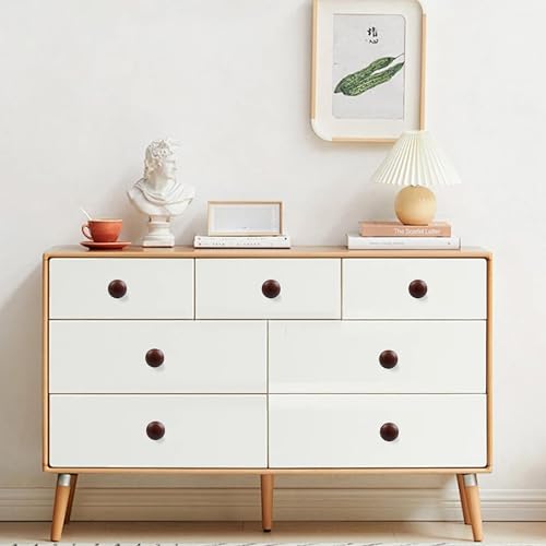 12Pcs 1" Round Wooden Drawer Knobs, Finished Mushroom Shape Cabinet Pulls Handles, Natural Wood Dresser Knobs for Kitchen