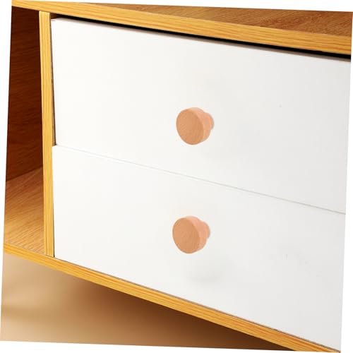 4Pcs Wooden Drawer Handles Elegant Simplicity for Dressers Wardrobes Kitchen Cabinets Farmhouse Style Furniture Closet Pulls