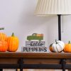 3PCS Wooden Fall Decorations for Home, Rustic Farmhouse Fall Table Decor Set with Pumpkin Truck & Signs, Harvest Thanksgiving