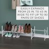 8111 Stack and Expand Shoe Rack, White