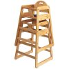 Wooden High Chair for Baby & Toddler – Restaurant-Style Stackable HighChair with Commercial Grade Solid Wood for Dining Table &