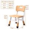 Adjustable Kid Chairs Indoor 3 Level Adjustable Suitable for Children Age 2-6. Maximum load-bearing 220LBS Suitable for Family