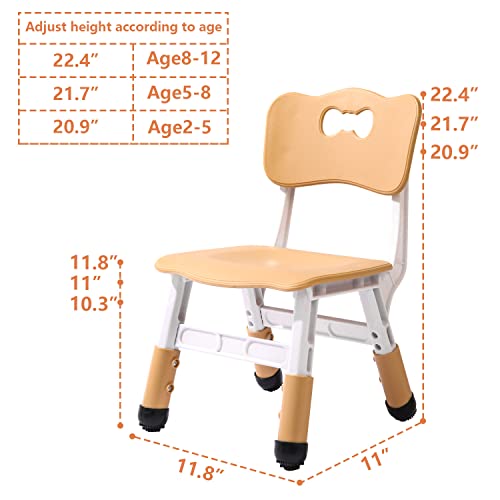 Adjustable Kid Chairs Indoor 3 Level Adjustable Suitable for Children Age 2-6. Maximum load-bearing 220LBS Suitable for Family