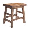 Durango 20-Inch Tall Industrial Wood Dining Stool - Table or Extra Seat - Unique Rustic Industrial Style and Comfort -