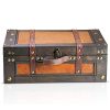 - Pirate Treasure Chest Storage Box - Marco 15x10.6x5,5" - Durable Wooden Treasure Chest with Lock - Unique Handmade Decorative