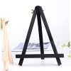 Small Wooden and Metal Table Easel for - Black - Ideal for Art and Painting - Stand for A5 Canvases Perfect for Classrooms and