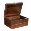 Large Wooden Keepsake Box - Wood Storage Box Decorative Boxes with Lid for Storing Keepsake Memory Gift, 12.5 IN Decorative