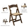 Wooden Folding Chair with Soft Cushion, Simple and Stylish, Comfortable and Durable, Suitable for Weddings, banquets and