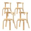 Wooden Kids Chair, Toddler Chair for Table, Kids Stackable Chairs, Kid Wooden Furniture for Family/Playroom/Classroom（Set of
