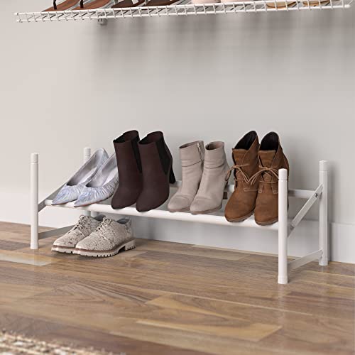 8111 Stack and Expand Shoe Rack, White