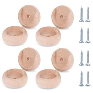 Wood Closet Pole Socket, Closet Pole Socket, Wooden Closet Rod Holders for Closet Poles for Hanging Clothes, Wooden Closet Rod