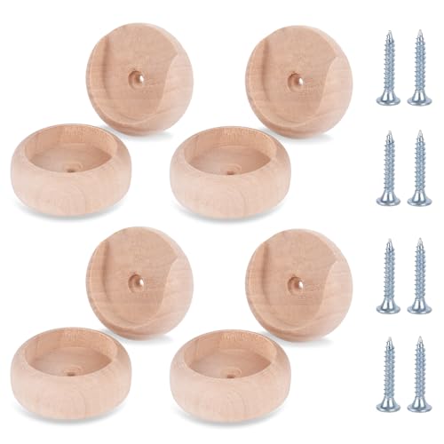 Wood Closet Pole Socket, Closet Pole Socket, Wooden Closet Rod Holders for Closet Poles for Hanging Clothes, Wooden Closet Rod