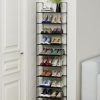 10 Tiers Shoe Rack 20-25 Pairs Sturdy Shoe Shelf